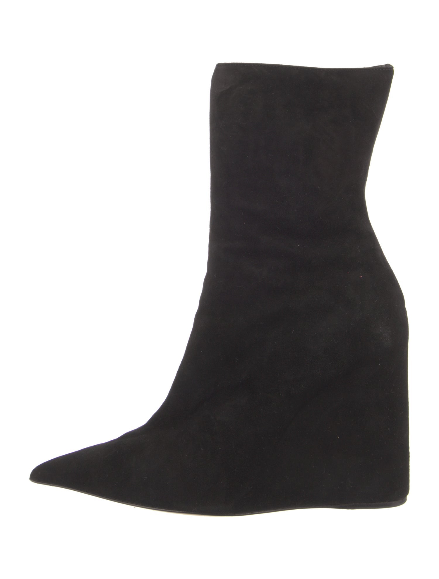 Amina Muaddi Pernille Suede Sock Boots