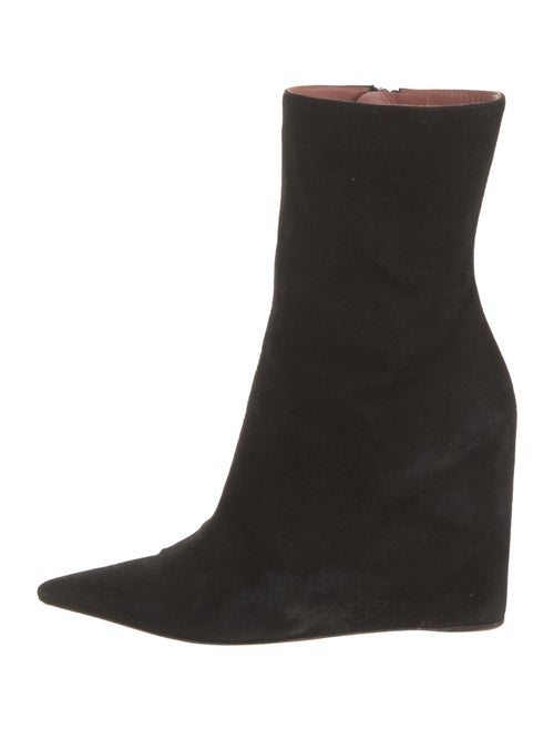 Amina Muaddi Suede Sock Boots