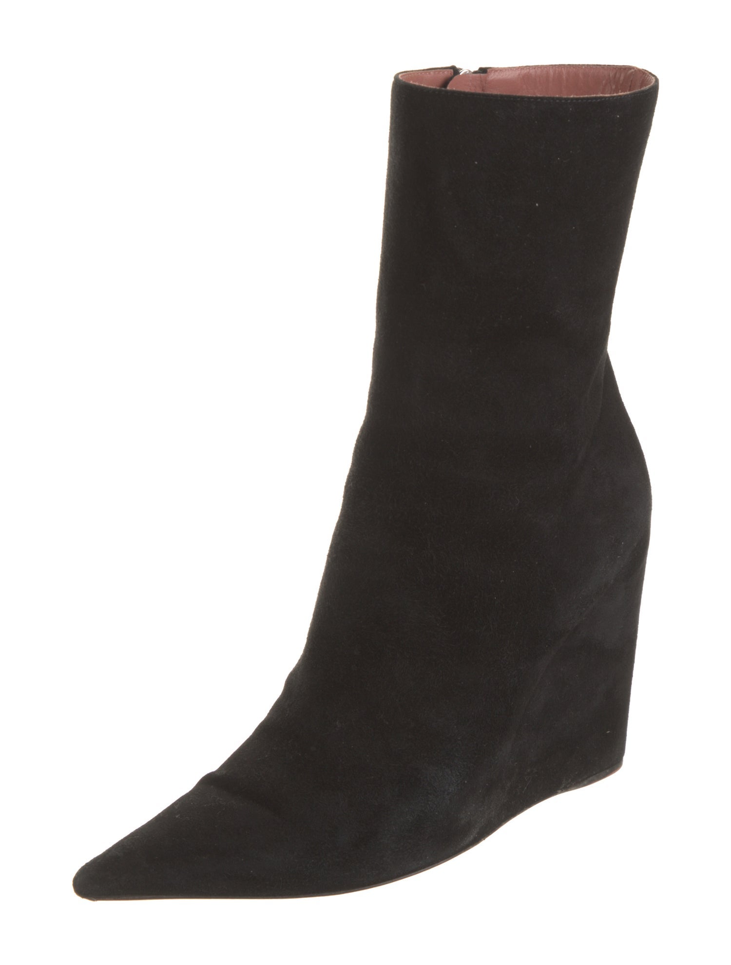 Amina Muaddi Suede Sock Boots