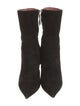 Amina Muaddi Suede Sock Boots