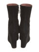Amina Muaddi Suede Sock Boots