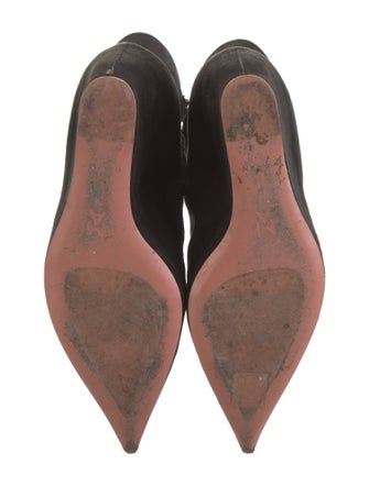 Amina Muaddi Suede Sock Boots