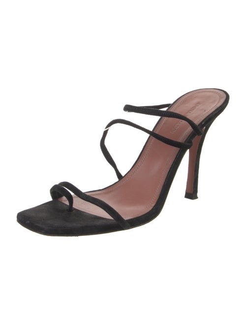 Amina Muaddi Naima Suede Slides