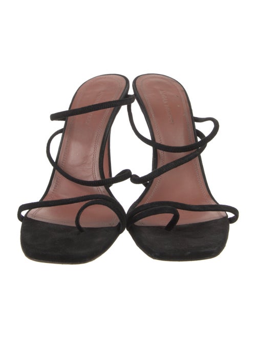 Amina Muaddi Naima Suede Slides