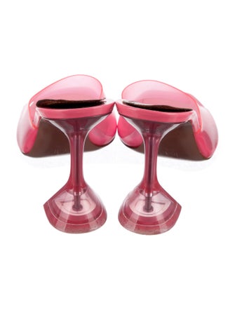 Amina Muaddi PVC Slides