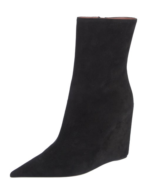 Amina Muaddi Suede Boots