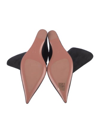 Amina Muaddi Suede Boots