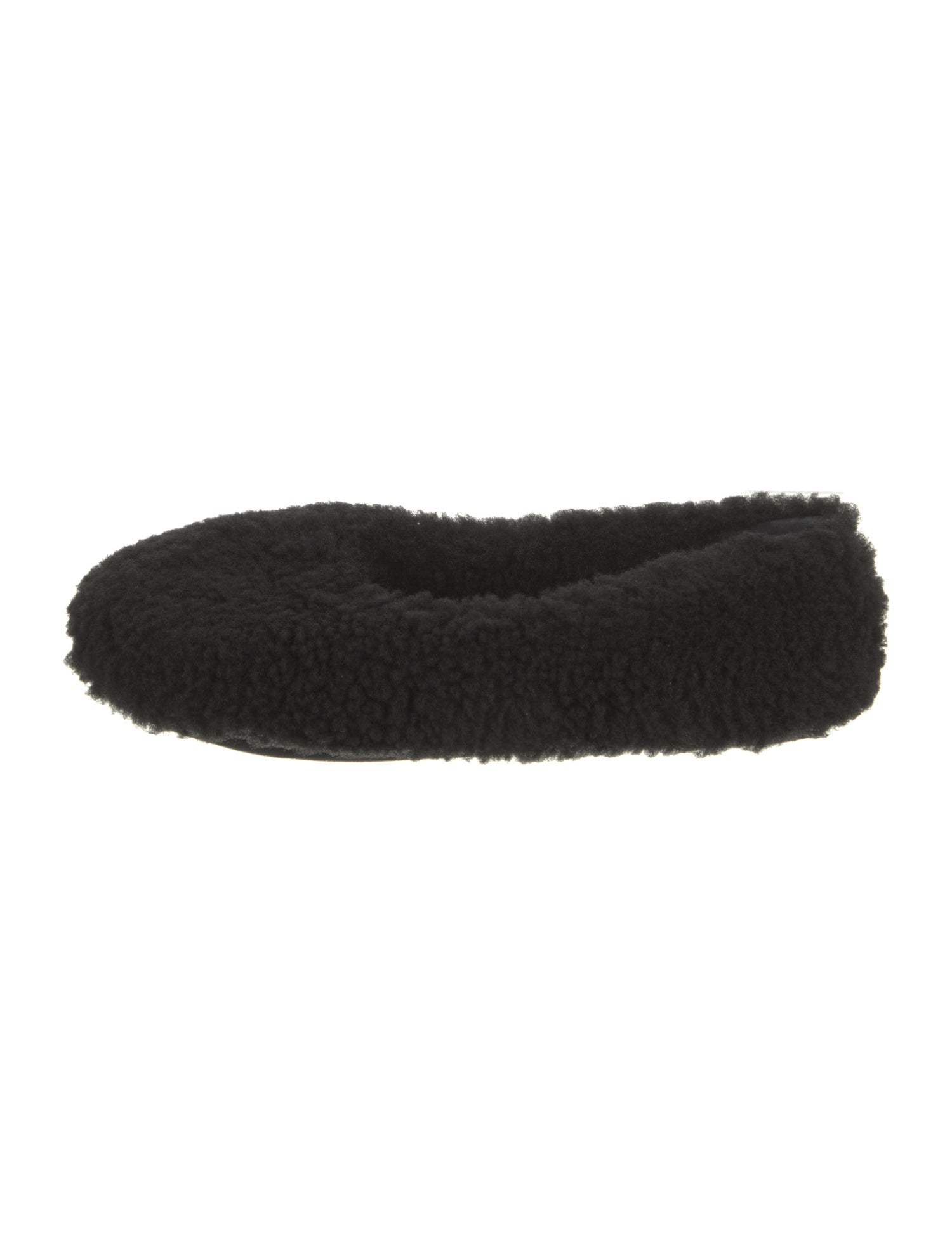 Amina Muaddi Rumi Shearling Flats