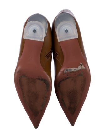 Amina Muaddi Leather Sock Boots