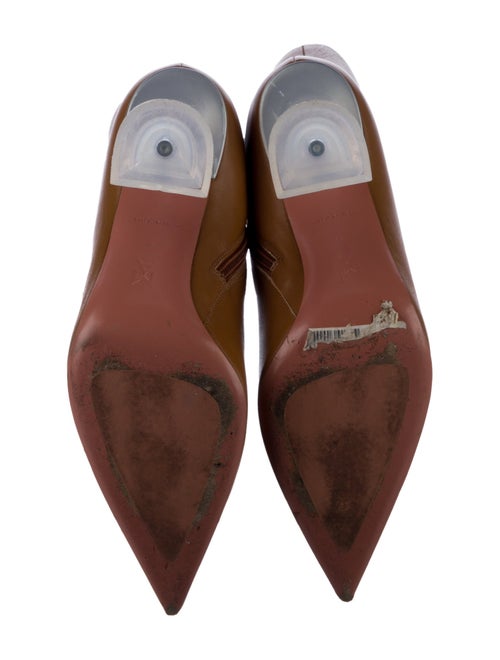 Amina Muaddi Leather Sock Boots