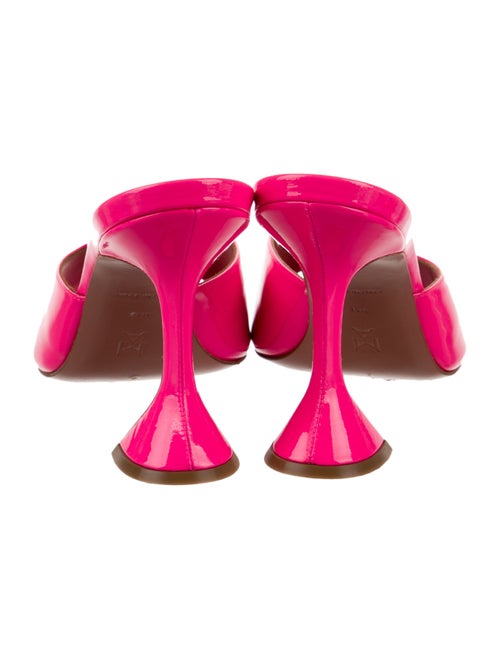 Amina Muaddi Lupita Patent Leather Slides