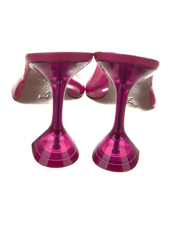 Amina Muaddi Lupita PVC Slides