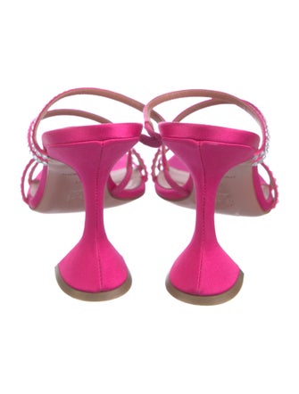 Amina Muaddi Naima Satin Slides