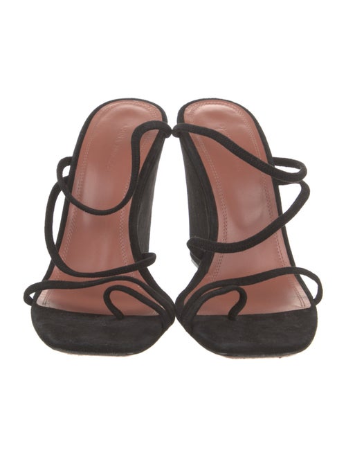 Amina Muaddi Naima Suede Sandals