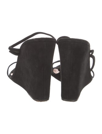 Amina Muaddi Naima Suede Sandals