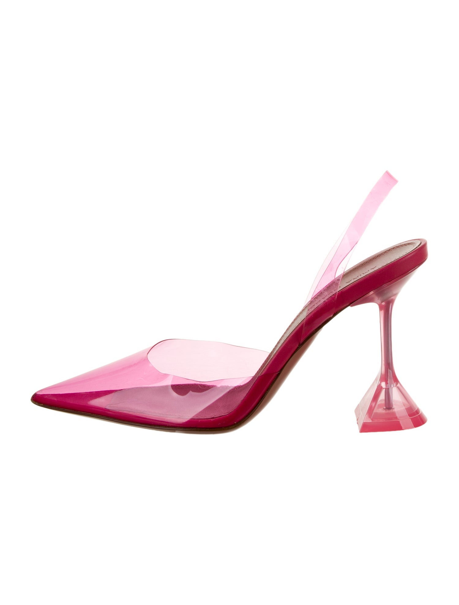 Amina Muaddi Holli PVC Slingback Pumps