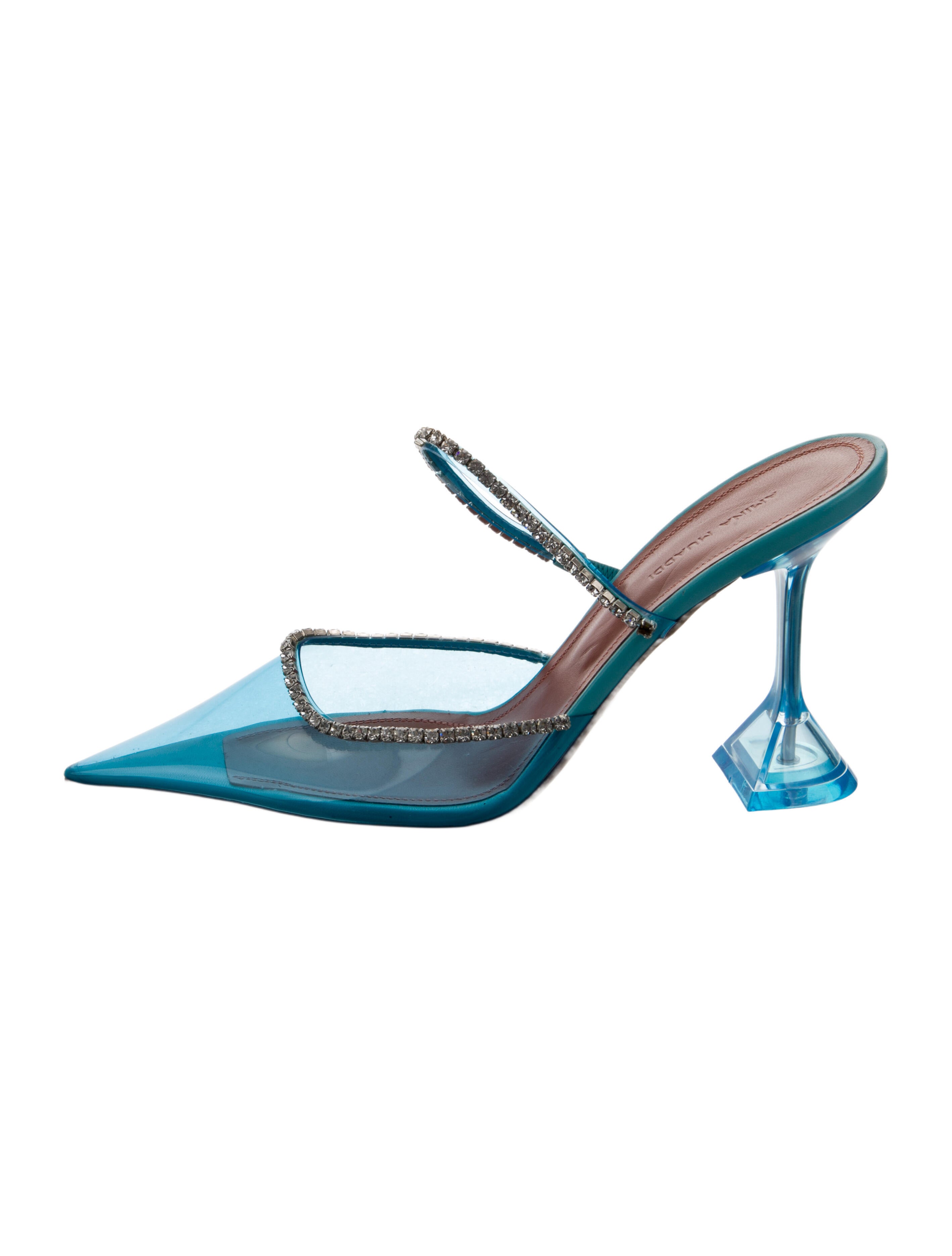 Amina Muaddi Gilda PVC Mules