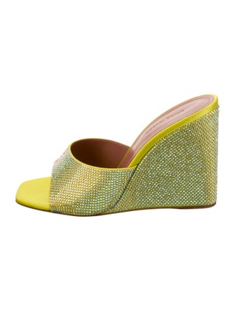 Amina Muaddi Lupita Satin Slides