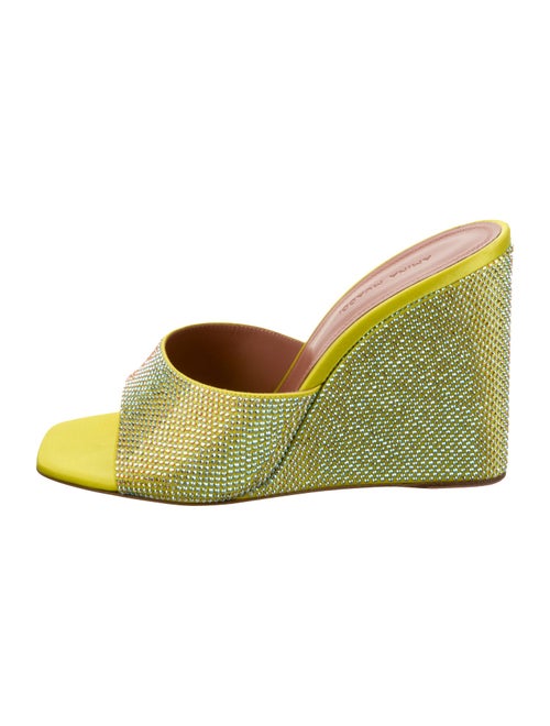 Amina Muaddi Lupita Satin Slides