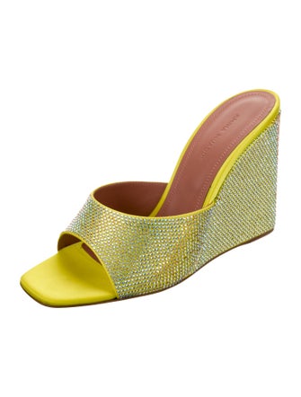 Amina Muaddi Lupita Satin Slides