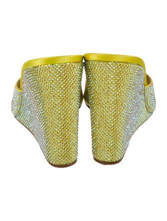 Amina Muaddi Lupita Satin Slides