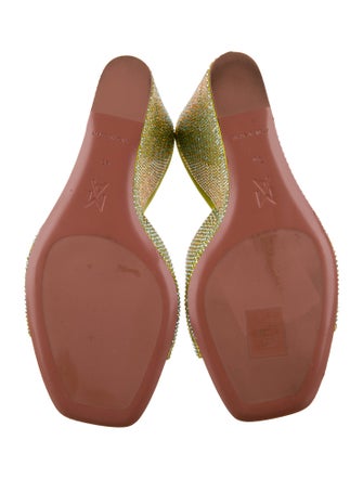 Amina Muaddi Lupita Satin Slides