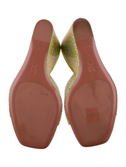 Amina Muaddi Lupita Satin Slides