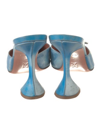 Amina Muaddi PVC Crystal Embellishments Mules