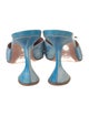 Amina Muaddi PVC Crystal Embellishments Mules