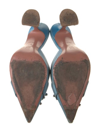 Amina Muaddi PVC Crystal Embellishments Mules