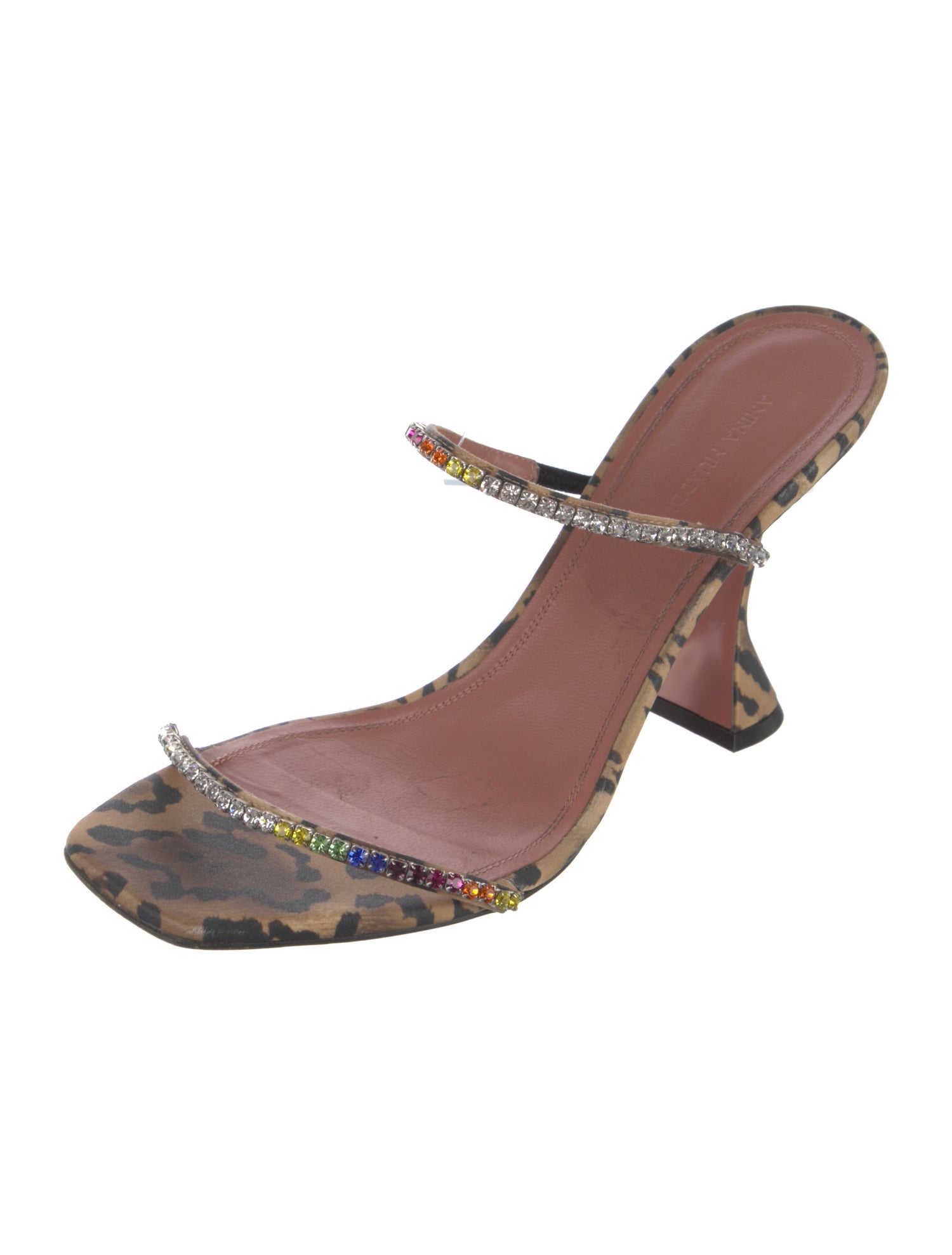 Amina Muaddi Gilda Printed Slides