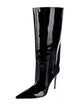 Amina Muaddi Patent Leather Rain Boots