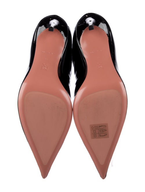 Amina Muaddi Patent Leather Rain Boots