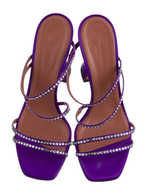 Amina Muaddi Naima Satin Slides