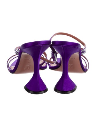 Amina Muaddi Naima Satin Slides