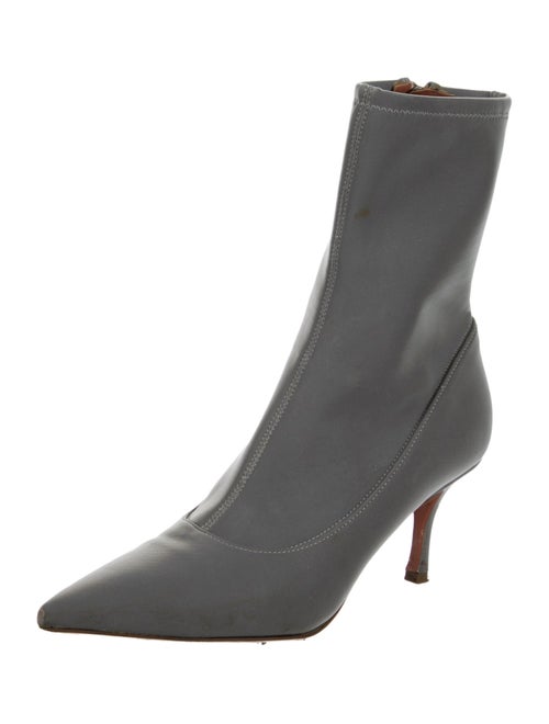 Amina Muaddi Reflective 'Lydia' Sock Boots