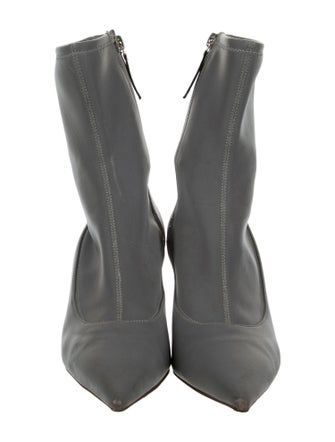 Amina Muaddi Reflective 'Lydia' Sock Boots