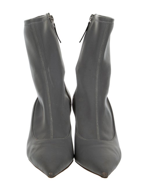 Amina Muaddi Reflective 'Lydia' Sock Boots