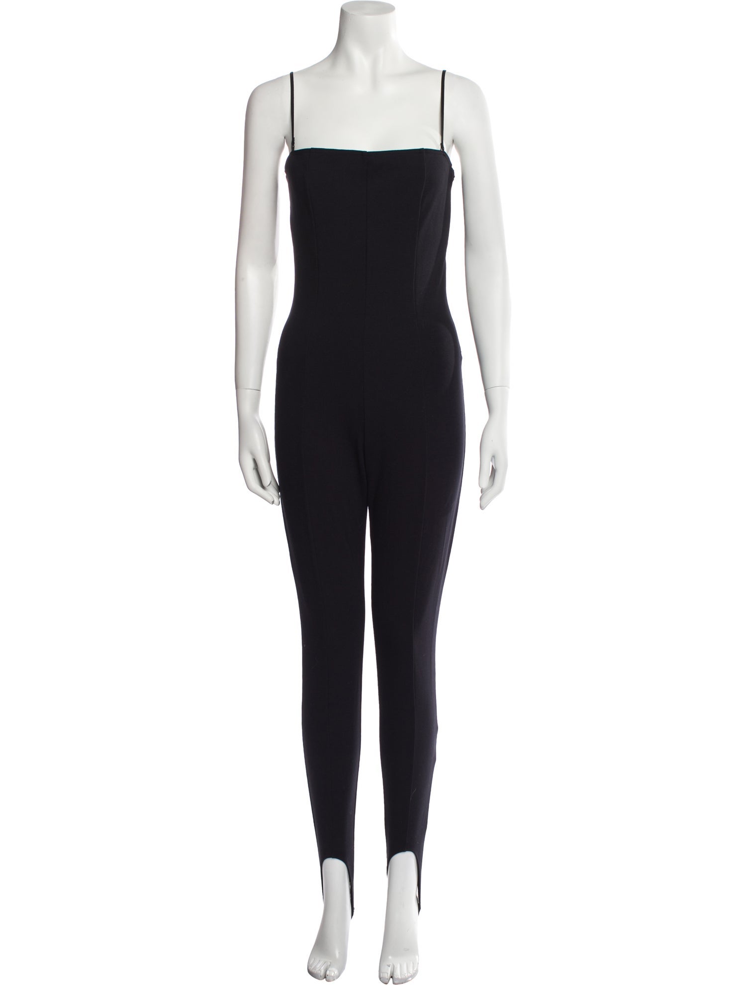 Amina Muaddi Square Neckline Jumpsuit