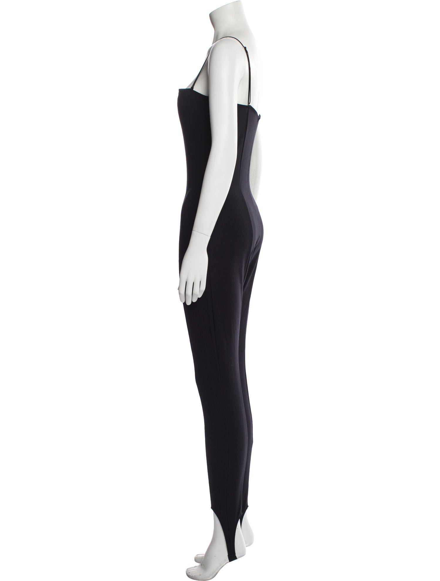 Amina Muaddi Square Neckline Jumpsuit