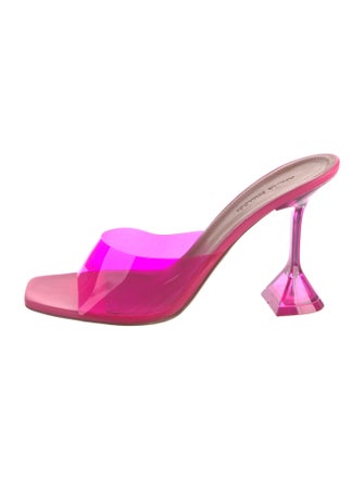 Amina Muaddi PVC Slides