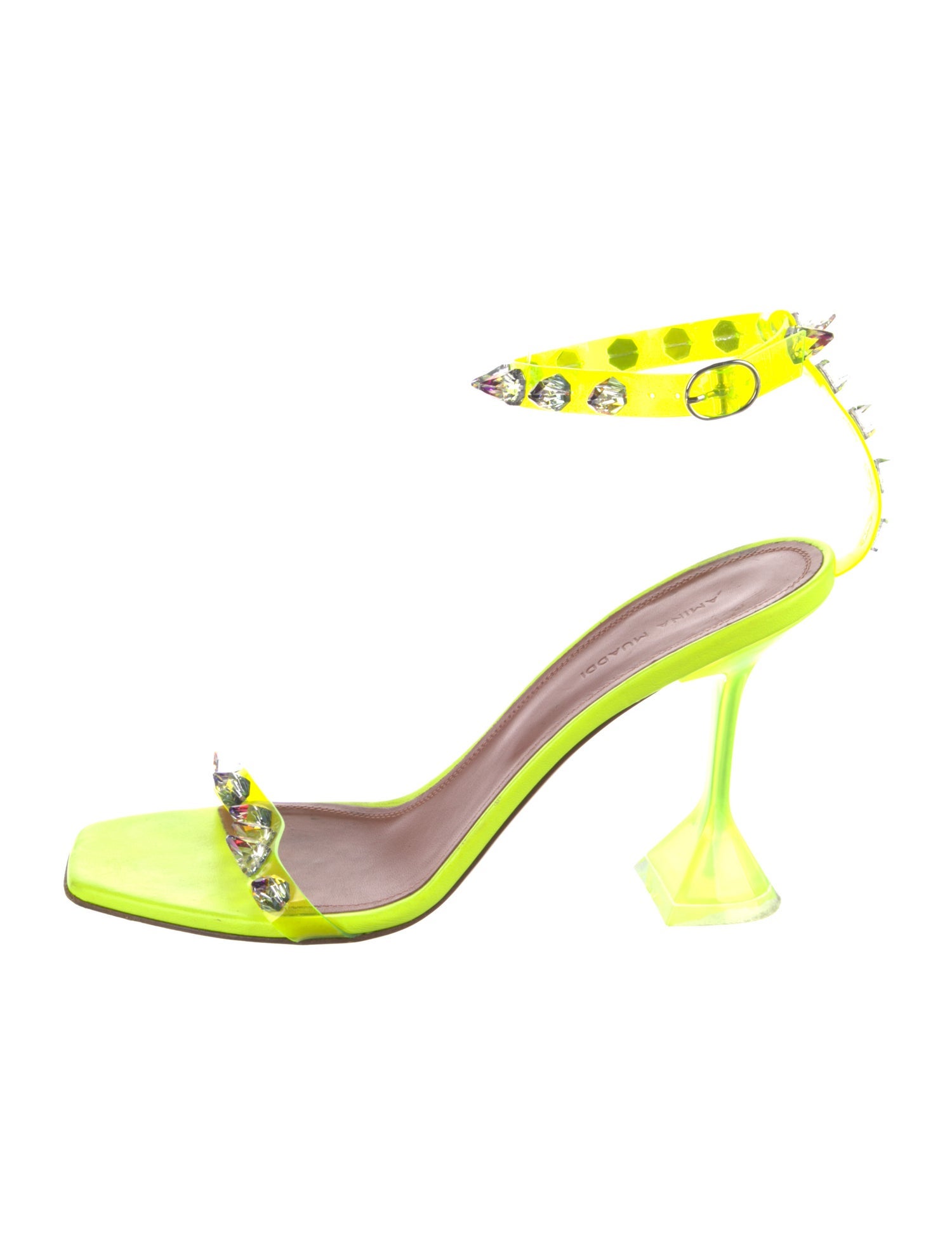 Amina Muaddi PVC Sandals