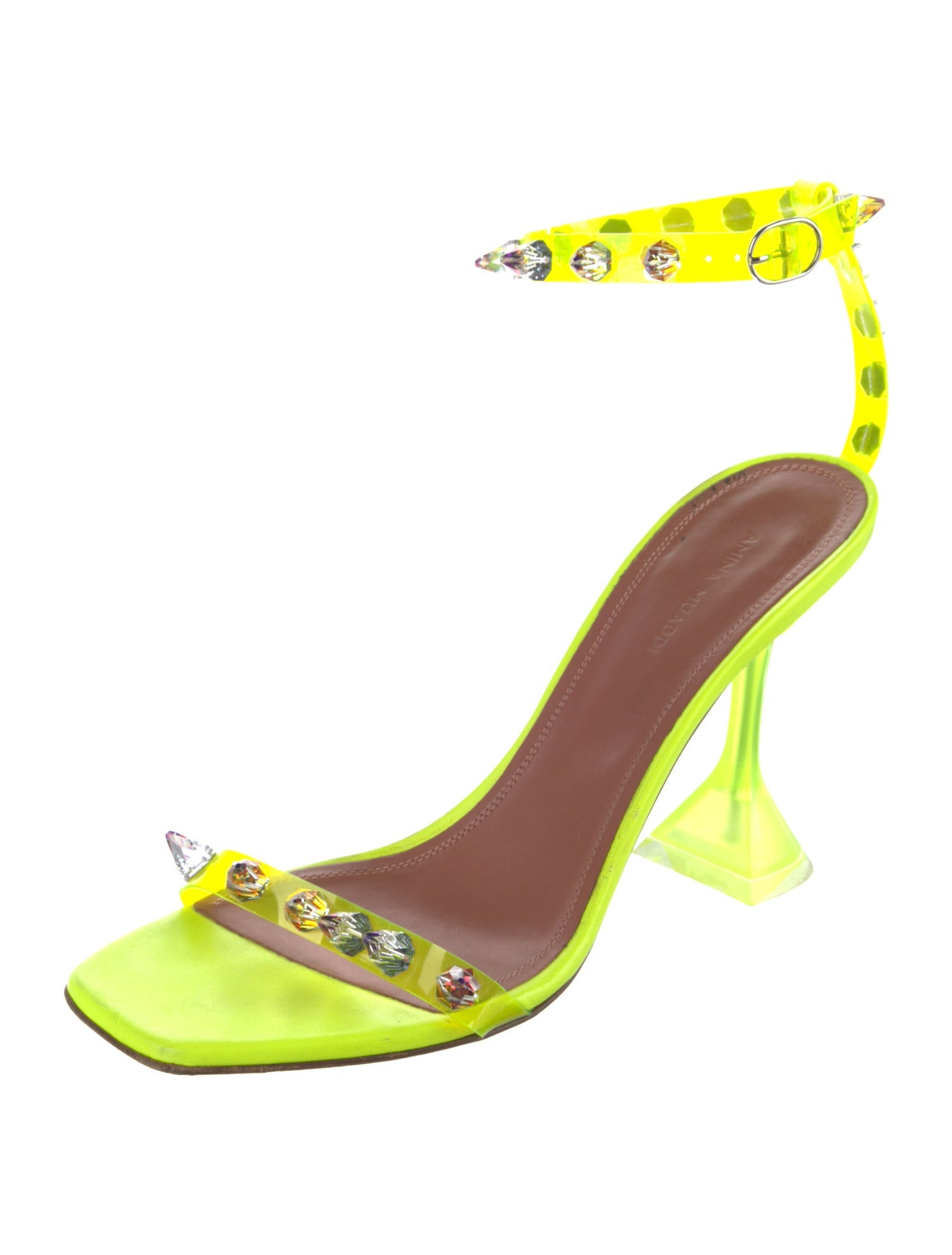 Amina Muaddi PVC Sandals
