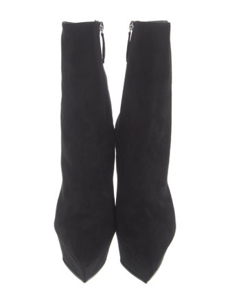 Amina Muaddi Suede Sock Boots