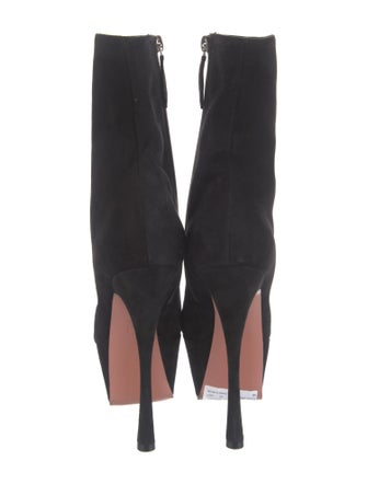 Amina Muaddi Suede Sock Boots