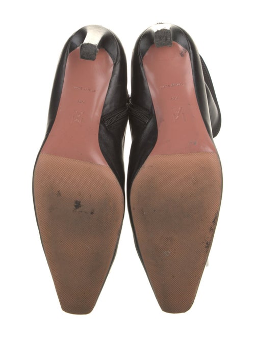 Amina Muaddi Hannah Leather Sock Boots