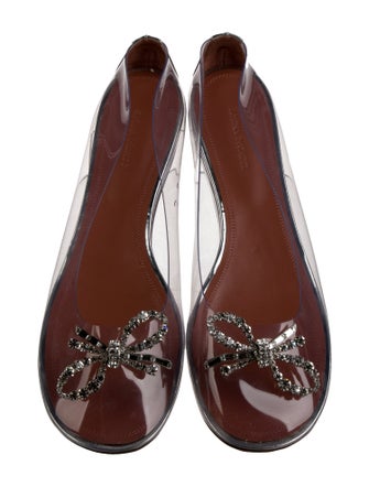 Amina Muaddi Betty PVC Flats