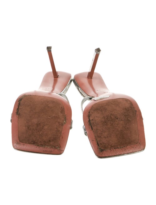 Amina Muaddi Adriana Patent Leather Slides