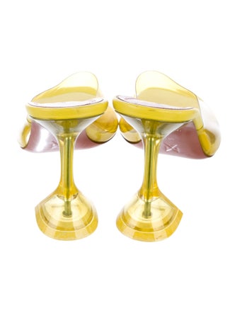 Amina Muaddi PVC Slides