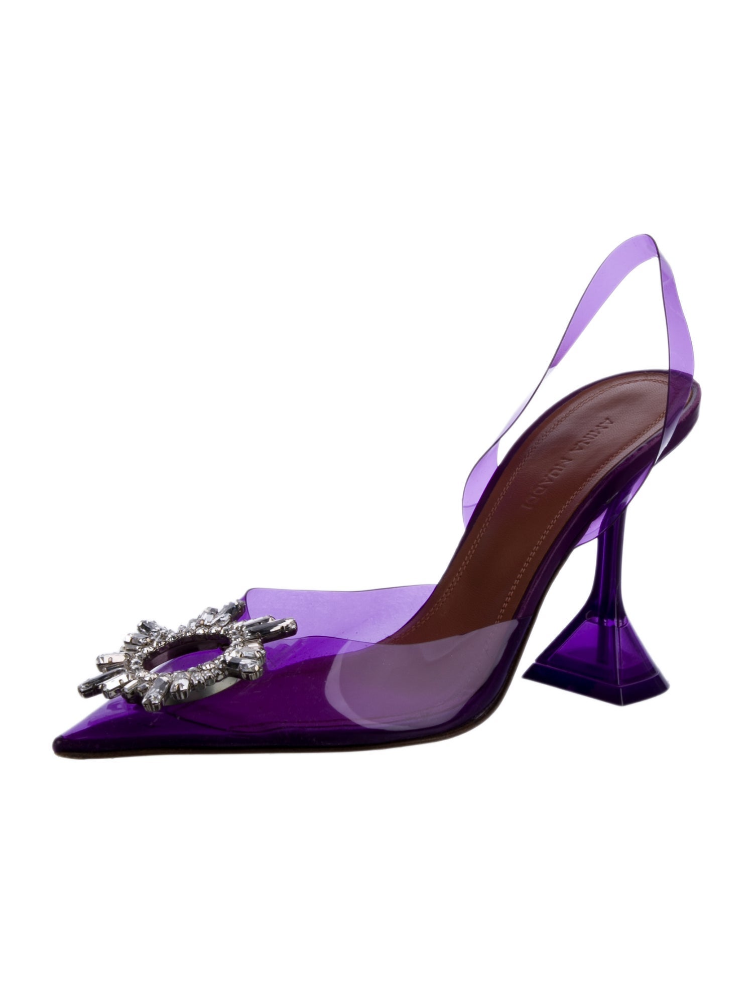 Amina Muaddi Begum PVC Slingback Pumps